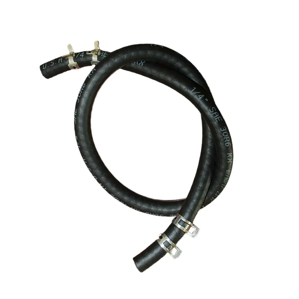 Tippet Line - 5414K 1/4 Kraftstoffleitungsschlauch mit 4 Clips