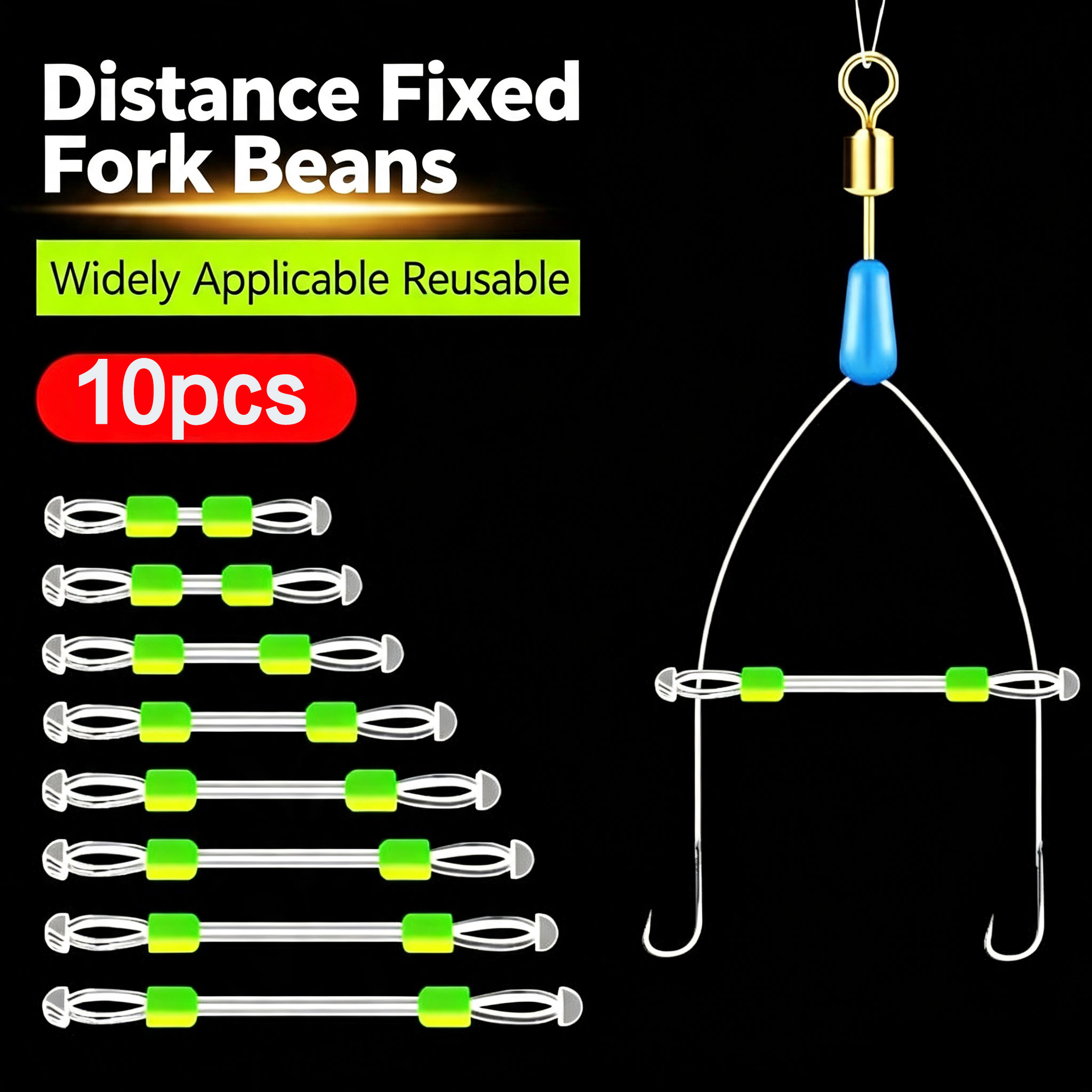 Fishing Line Winder - 10 Stück Feste Abstandshalter für Angelschnüre