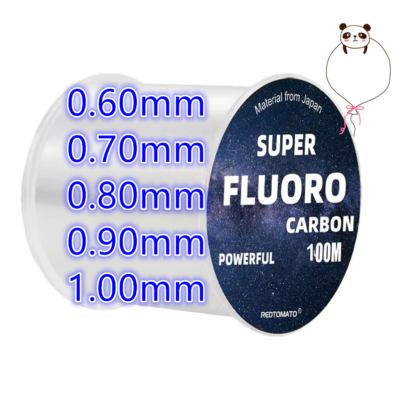 Fluorocarbon Line - 100M Große Größe Fluorkohlenstoff Angelschnur 0,12mm-1,0mm