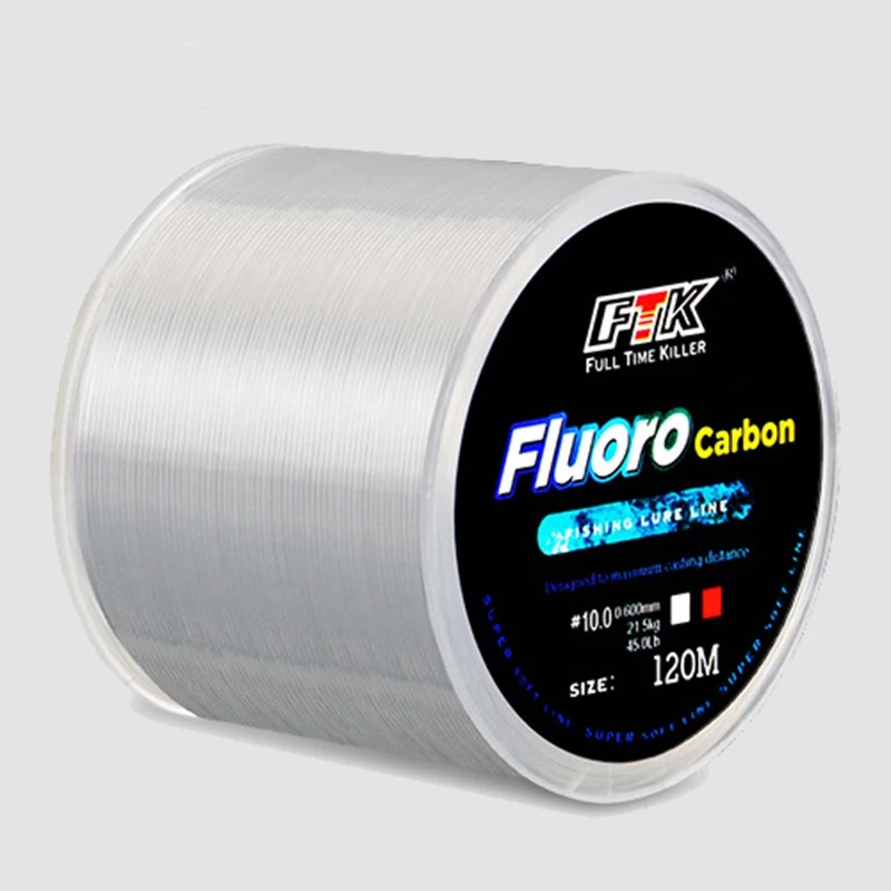 Fluorocarbon Line - 120M Angelschnur 0,14mm-0,6mm Fluorkohlenstoff Beschichtung Prozess