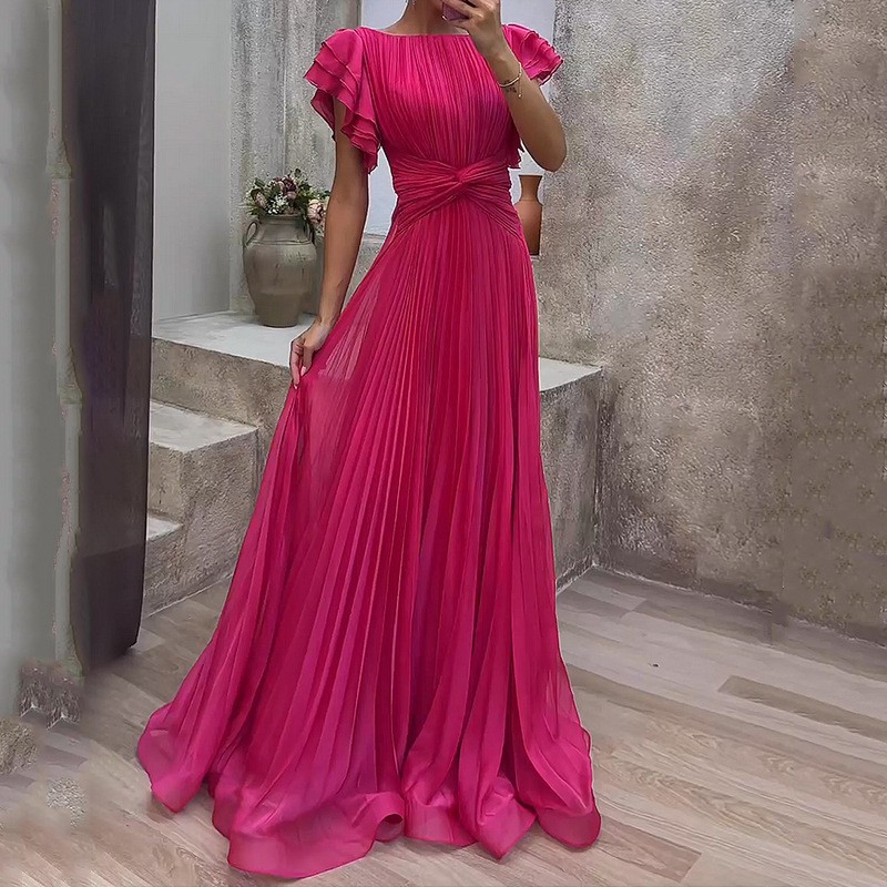 Tippet Line - Hochzeitsgast-Kleid Elegantes Partykleid Langes A-Linien-Kleid mit