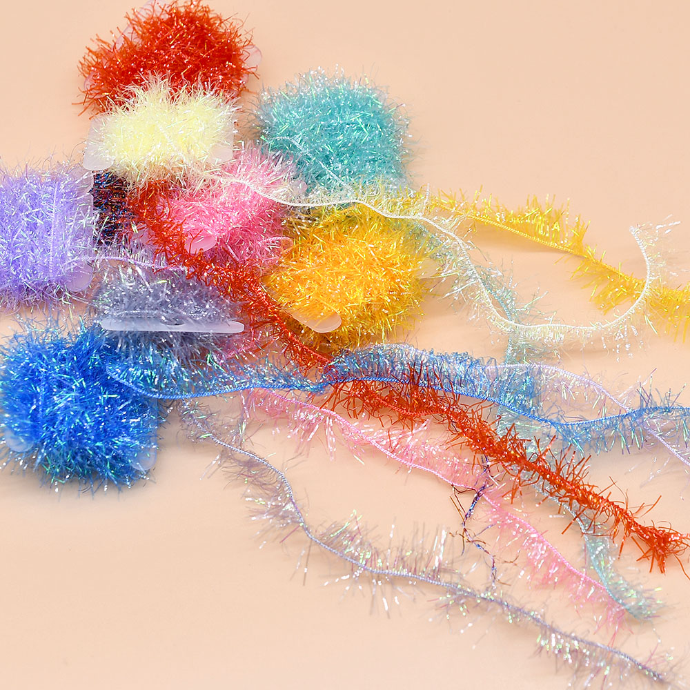 Ice Fishing Line - 2 Meter/Karte für Nymph Sparkle Fliegenbindematerial,