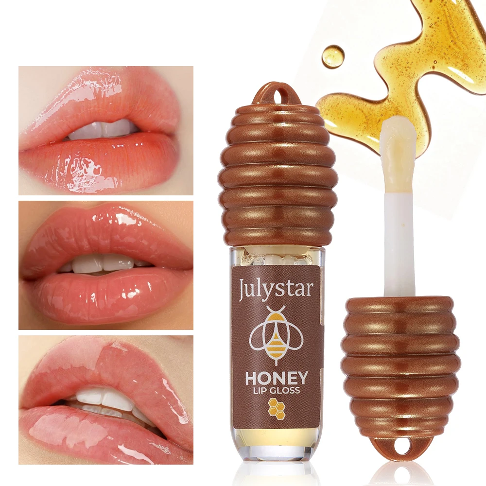 Copolymer Line - Glänzendes Honig-Lippenöl, Nicht-Klebender Pflegender Lipgloss, Feuchtigkeitsspendende