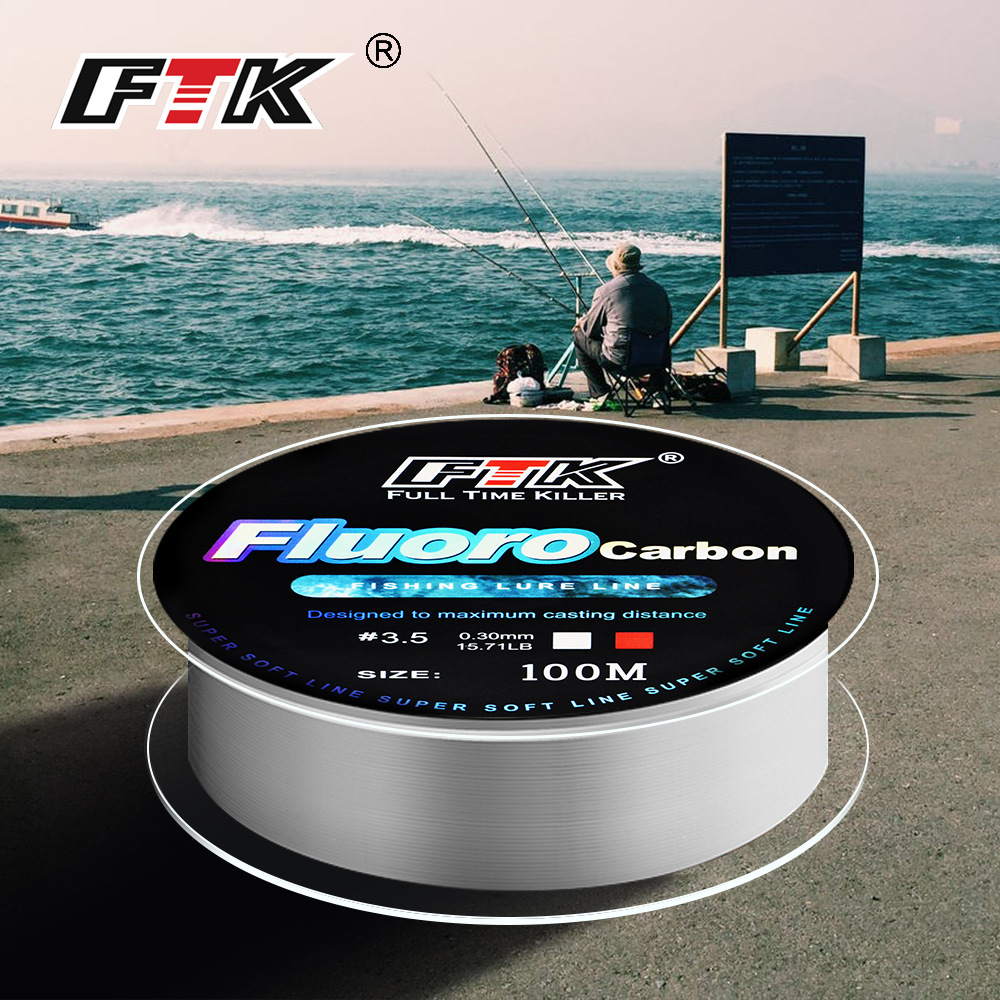 Fluorocarbon Line - 100M Fluorkohlenstoff Beschichtung Angelschnur 4,13 LB-34,32