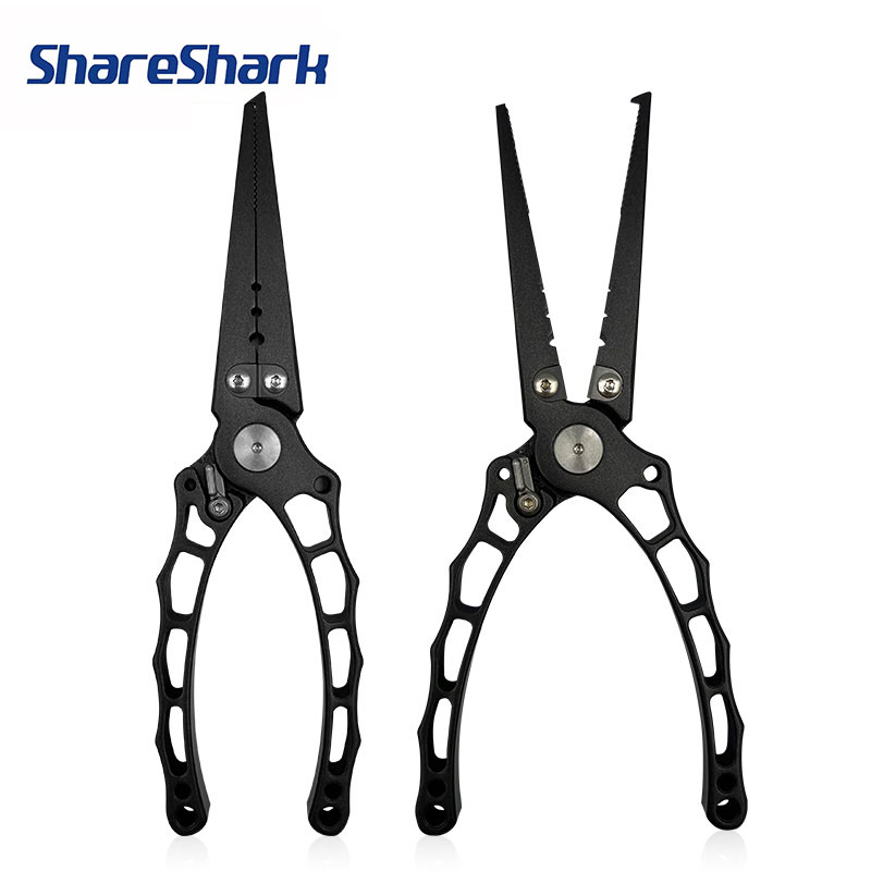 Fishing Line Cutter - ShareShark Multifunktionale Angelzange aus Rostfreiem Stahl,