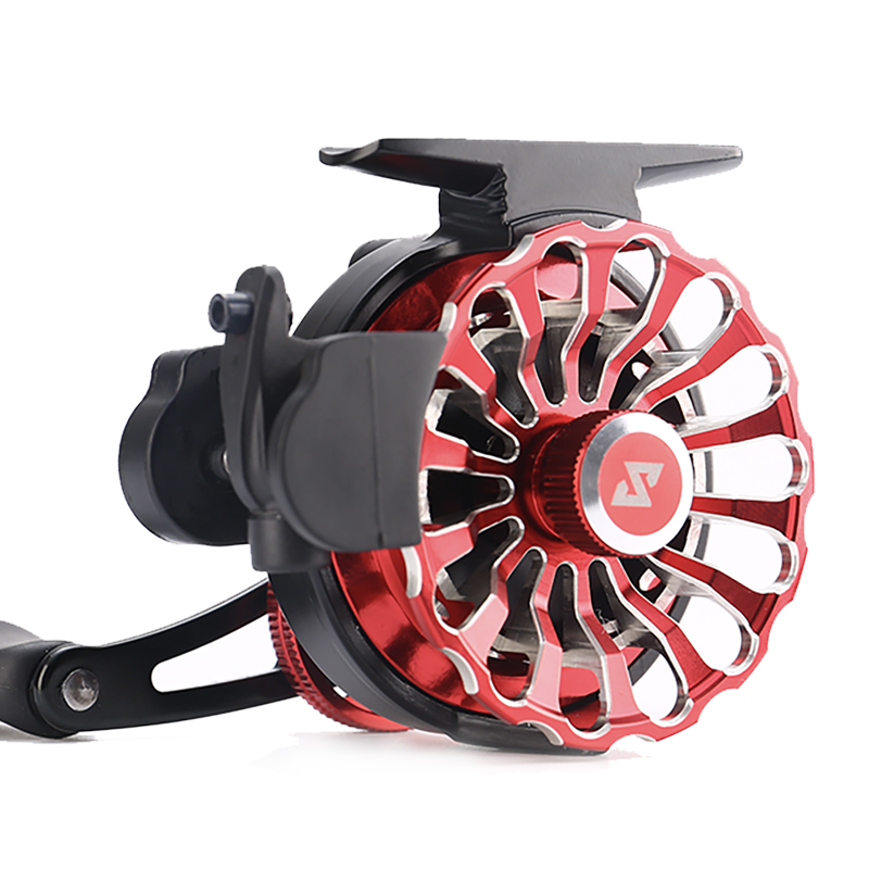 Ice Fishing Line - HASIDA Scorching Moon Vollmetall-ICE-Rolle mit Gummiknopf,