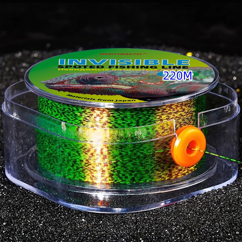 Fluorocarbon Line - 220 Meter gefleckte Schnur Fluor kohlen