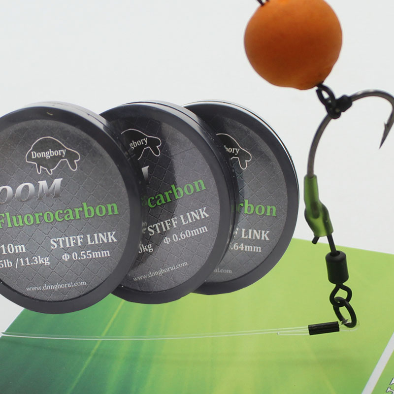 Fluorocarbon Line - Karpfenangeln Hooklink Boom Fluorocarbon Stiff Link