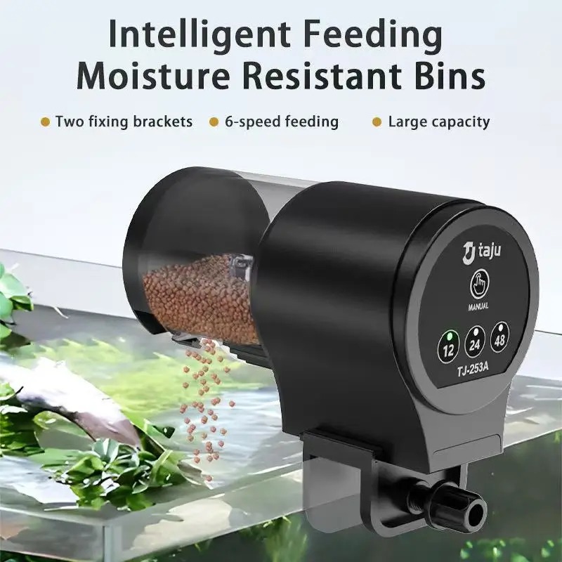 Fishing Line Dispenser - Automatischer Futterspender für Aquarien, Futterspender für