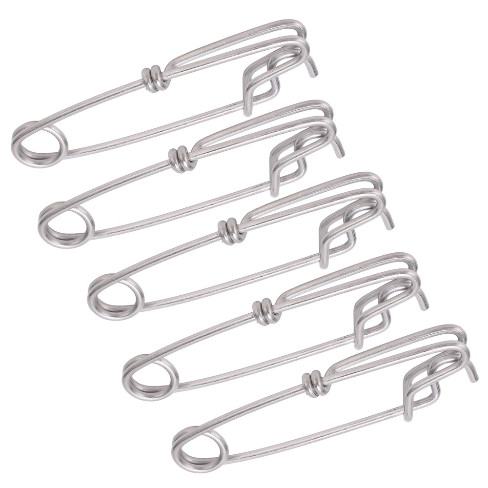 Freshwater Line - 5 Stück langlebige Edelstahl-Clips mit langer