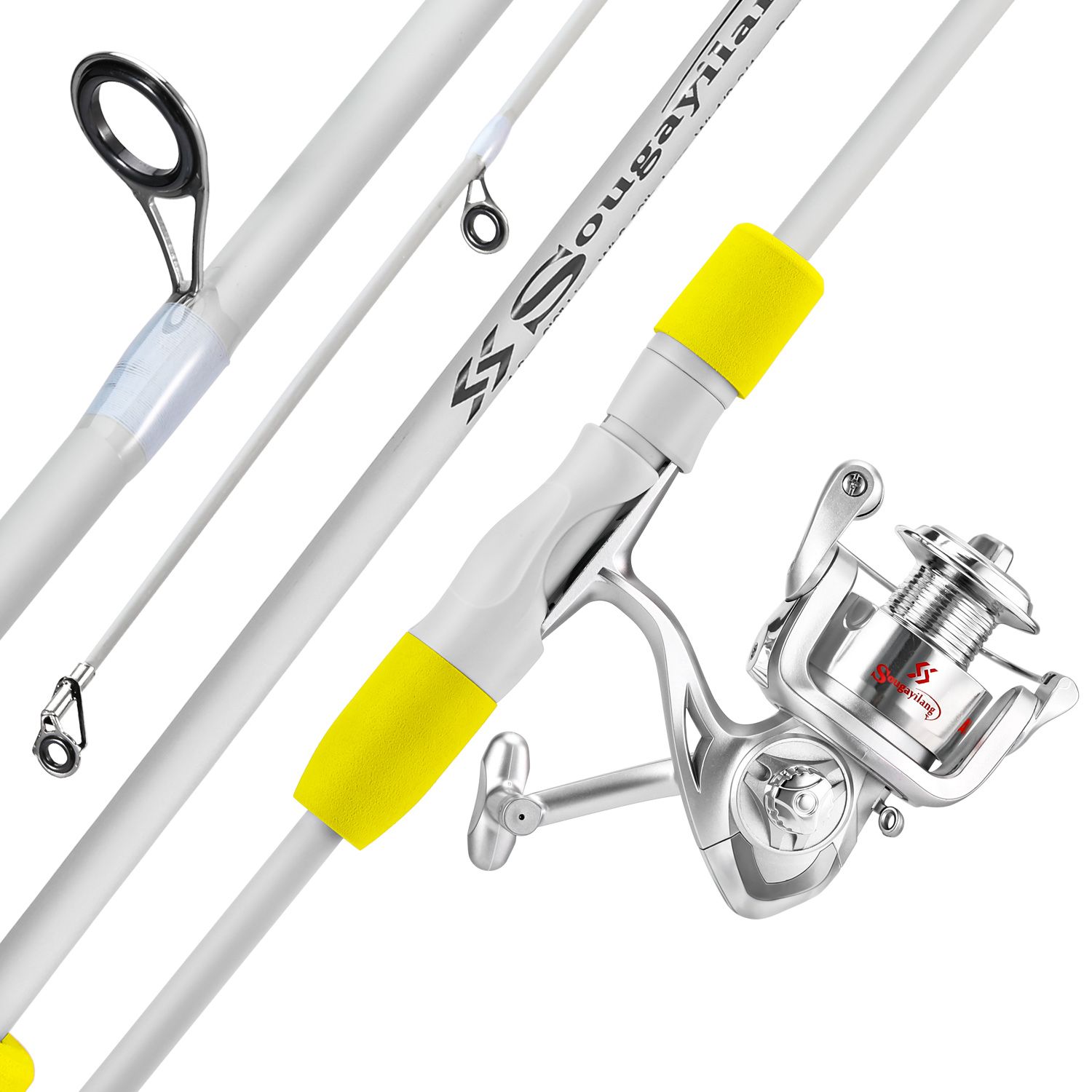 Fishing Line Spooler - Sougayilang 2 Abschnitt Spinning Angelrute und