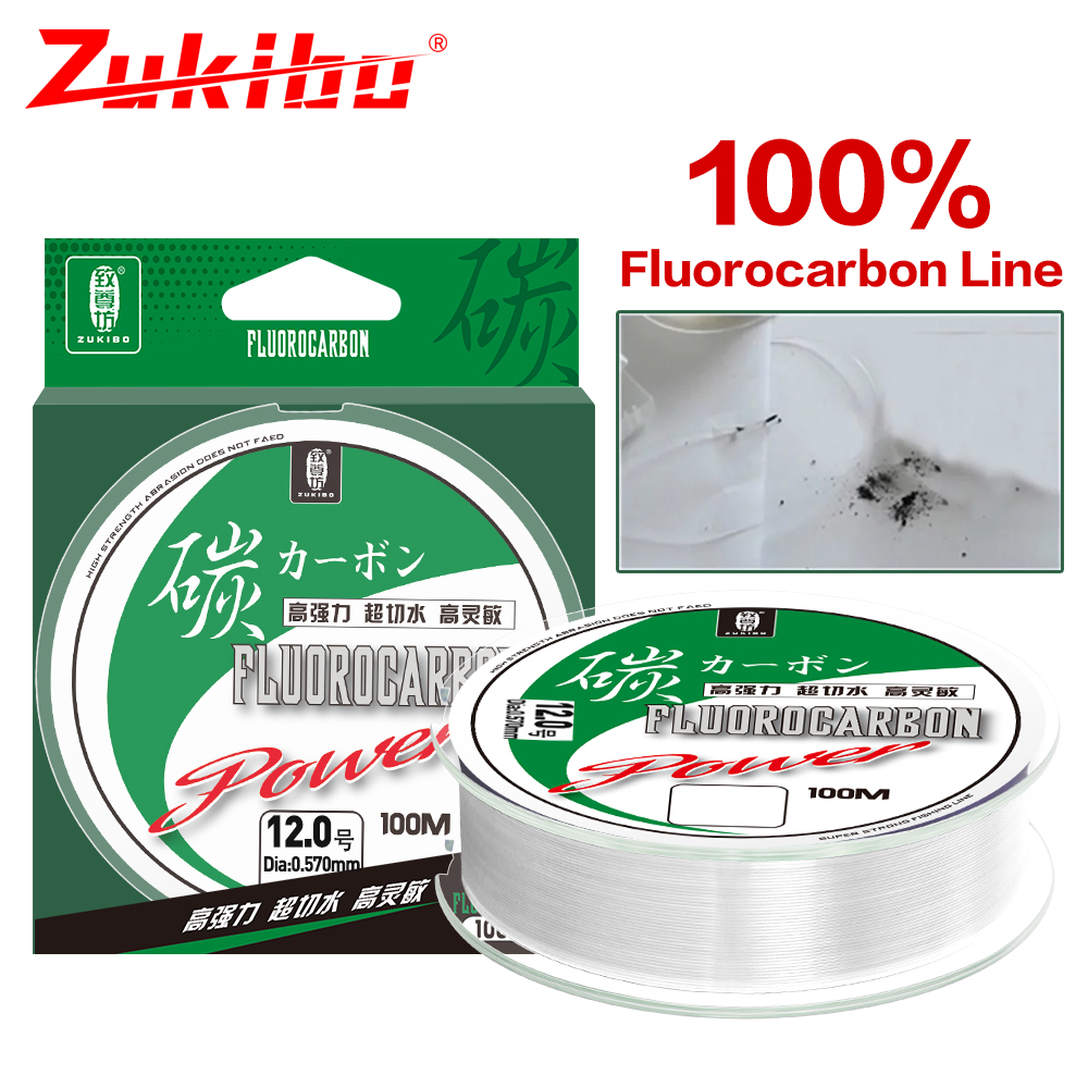 Zukibo 50m 100m 100% Fluor koh – Fluorocarbon Line Bewertung und Preis