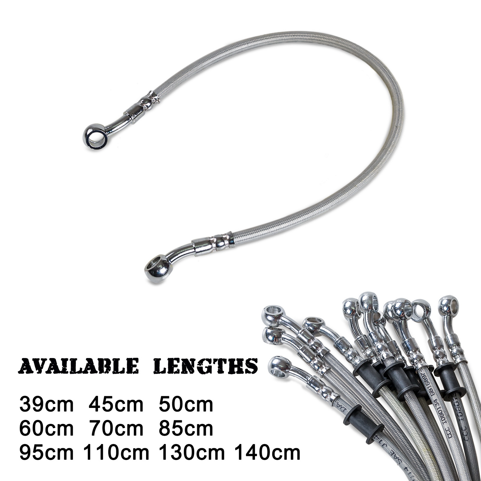 39 cm-140 cm Motorrad-Bremsöls – Braided Line Bewertung und Preis