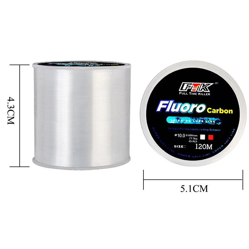 120M Angelschnur 0,14mm-0,6mm  – Fluorocarbon Line Bewertung und Preis