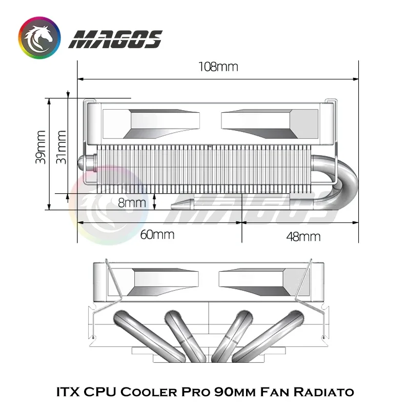 Itx CPU-Kühler Pro 90mm Lüfter – Fly Line Bewertung und Preis