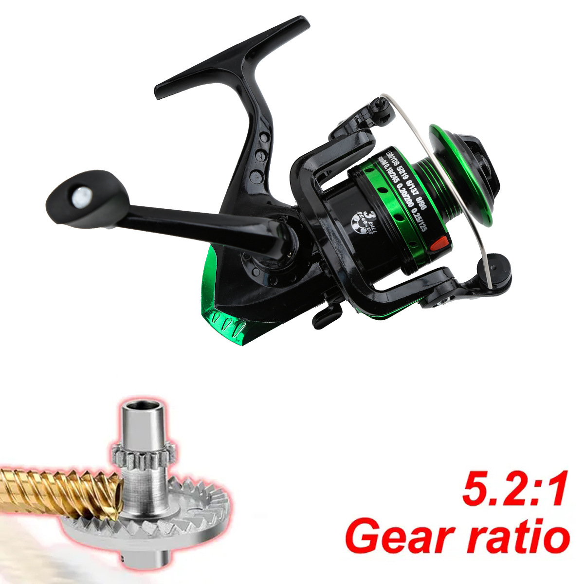 Metall-Spinnrolle mit 5,2:1 Üb – Ice Fishing Line Bewertung und Preis
