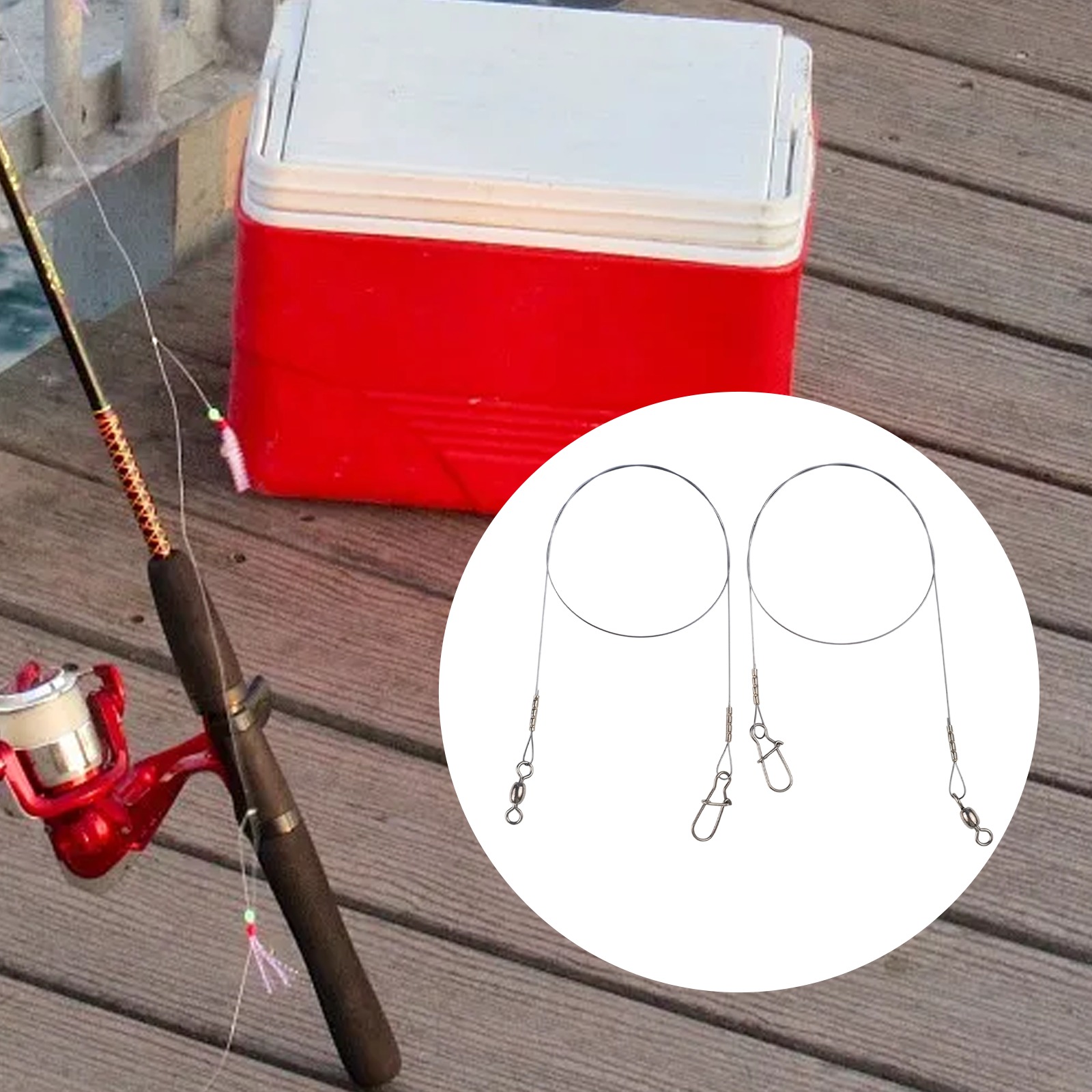 2pc Angeln Titan Draht Vorfach – Fishing Line Winder Bewertung und Preis