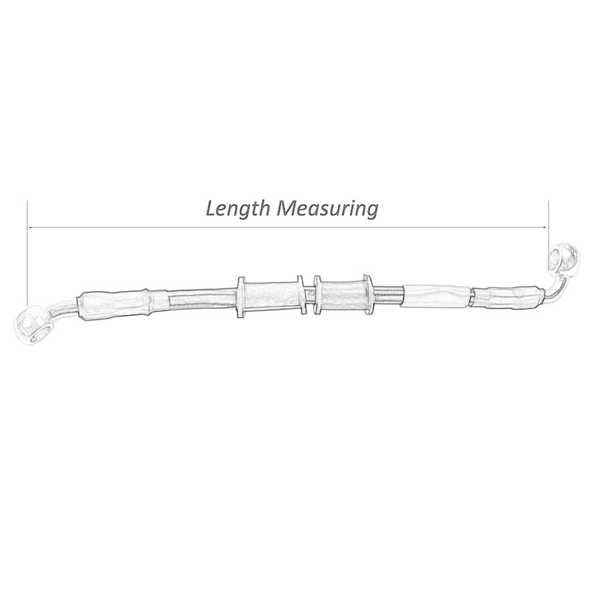 400 mm-2400 mm Bremsschlauch h – Braided Line Bewertung und Preis