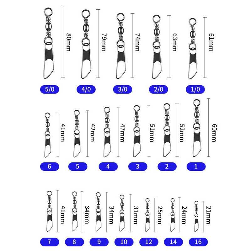 100 Stück Angelwirbel mit Coas – Saltwater Line Bewertung und Preis