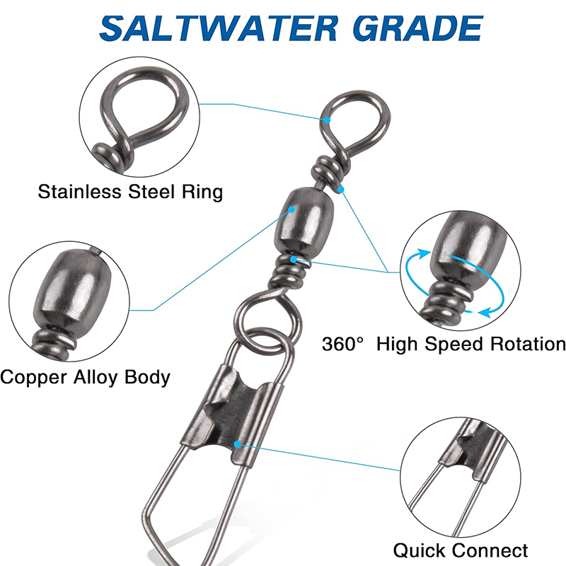 100 Stück Angelwirbel mit Coas – Saltwater Line Bewertung und Preis